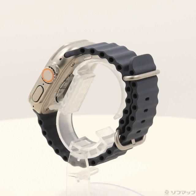 (中古)Apple Apple Watch Ultra GPS + Cellular 49mm チタニウムケース ミッドナイトオーシャンバンド(377-ud)_1