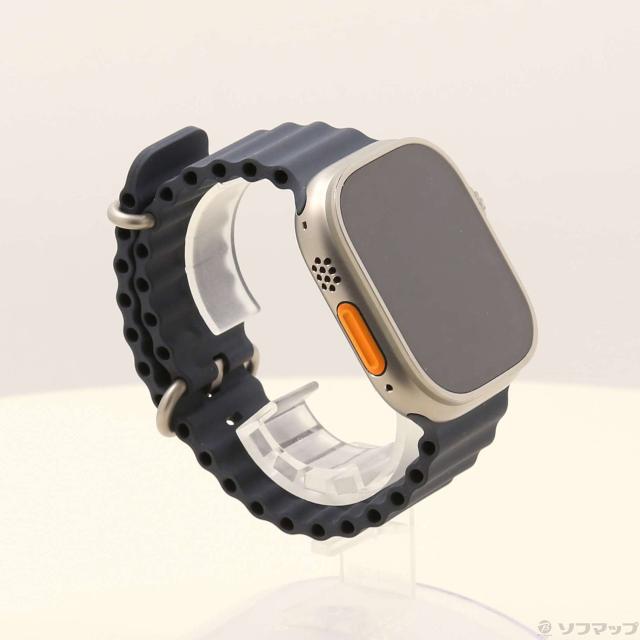 (中古)Apple Apple Watch Ultra GPS + Cellular 49mm チタニウムケース ミッドナイトオーシャンバンド(377-ud)_3