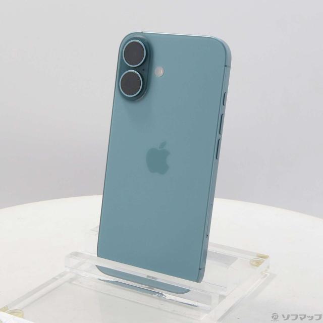 中古)Apple iPhone16 128GB ティール 3N395J/A SIMフリー(344-ud)