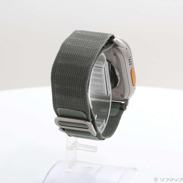 (中古)Apple Apple Watch Ultra GPS + Cellular 49mm チタニウムケース グリーンアルパインループ(344-ud)_2