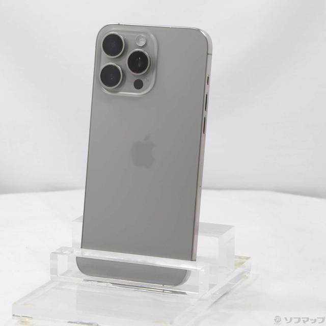(中古)Apple iPhone15 Pro Max 256GB ナチュラルチタニウム MU6R3J/A SIMフリー(276-ud)