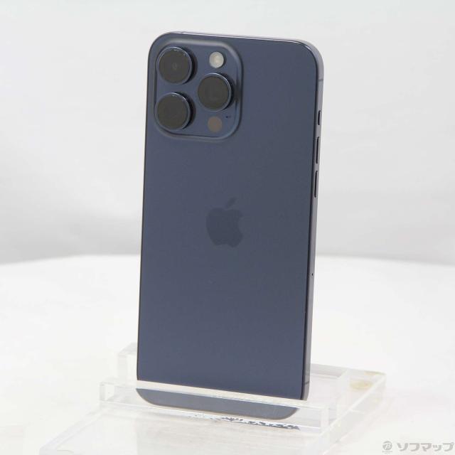 (中古)Apple iPhone15 Pro Max 256GB ブルーチタニウム MU6T3J/A SIMフリー(276-ud)