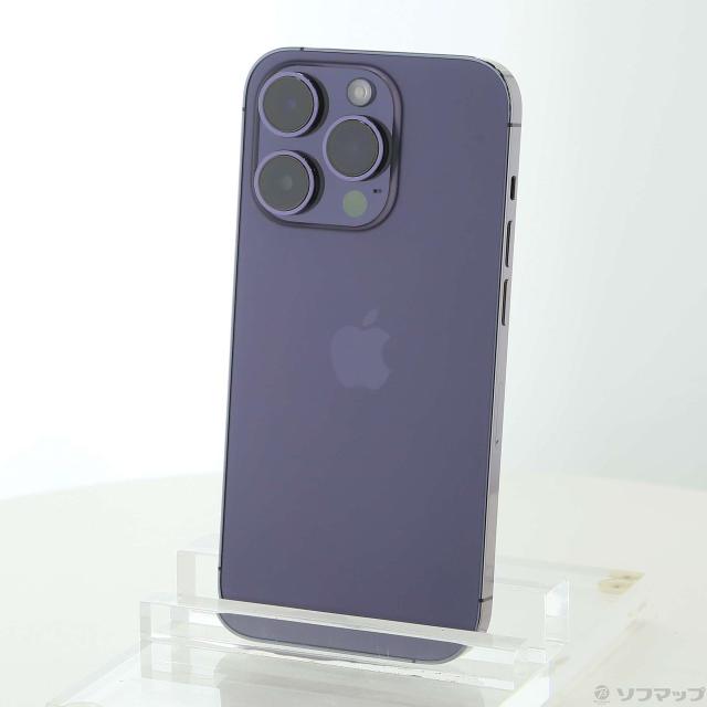 (中古)Apple iPhone14 Pro 256GB ディープパープル MQ1E3J/A SIMフリー(276-ud)