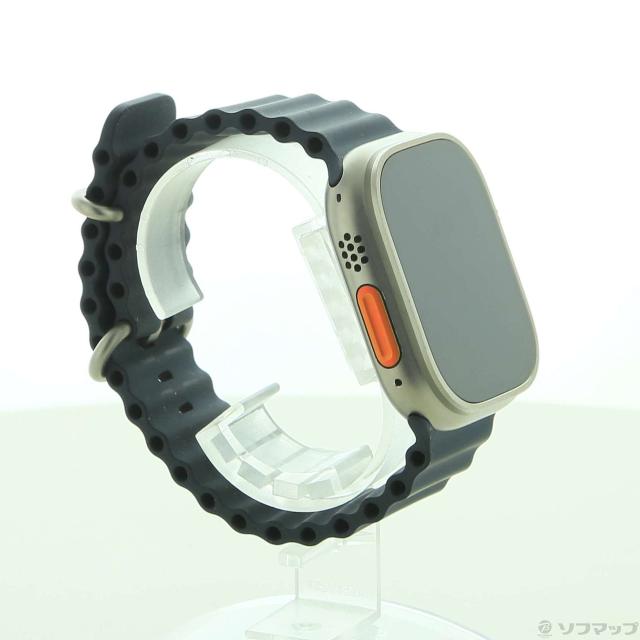 (中古)Apple Apple Watch Ultra GPS + Cellular 49mm チタニウムケース ミッドナイトオーシャンバンド(349-ud)_3