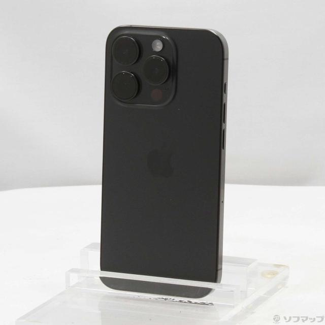 中古)Apple iPhone15 Pro 128GB ブラックチタニウム MTU73J/A SIM 