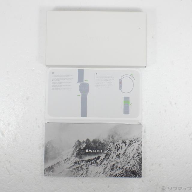 (中古)Apple Apple Watch Ultra GPS + Cellular 49mm チタニウムケース スターライトアルパインループ(348-ud)_4
