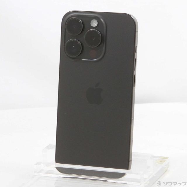 (中古)Apple iPhone15 Pro 256GB ブラックチタニウム MTUC3J/A SIMフリー(305-ud)