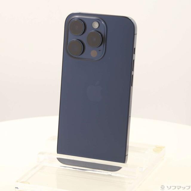 (中古)Apple iPhone15 Pro 256GB ブルーチタニウム MTUG3J/A SIMフリー(348-ud)