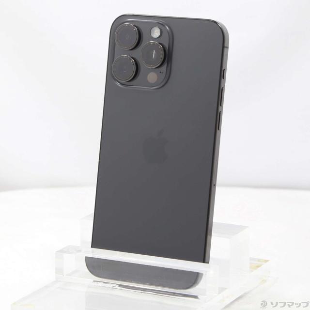 (中古)Apple iPhone15 Pro Max 256GB ブラックチタニウム MU6P3J/A SIMフリー(305-ud)