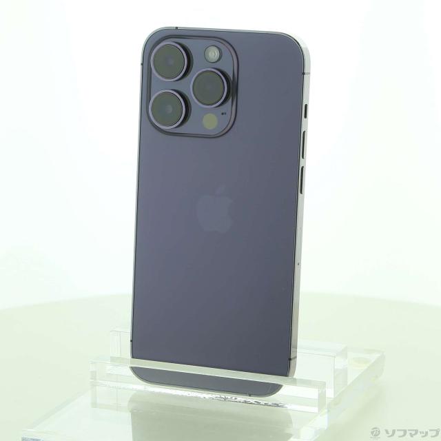 (中古)Apple iPhone14 Pro 128GB ディープパープル MQ0F3J/A SIMフリー(371-ud)