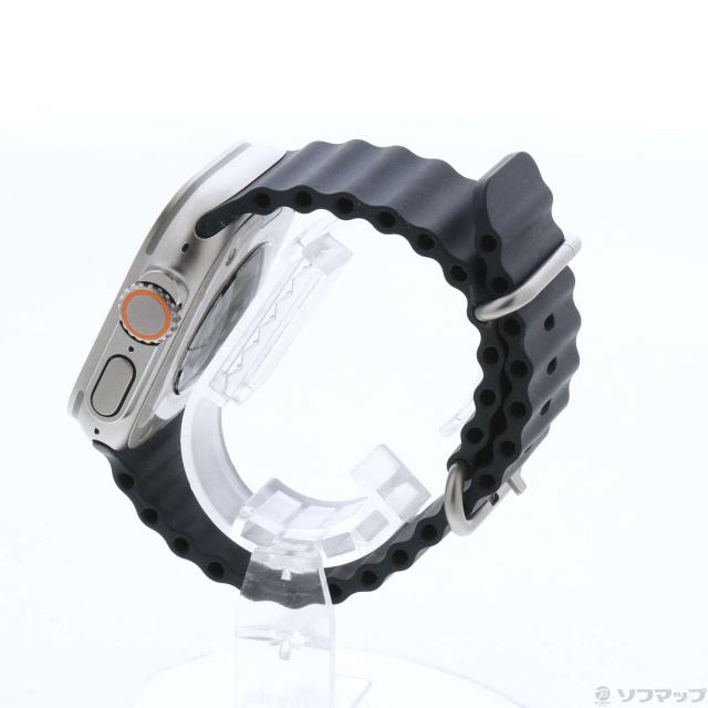 (中古)Apple Apple Watch Ultra GPS + Cellular 49mm チタニウムケース ミッドナイトオーシャンバンド(377-ud)_1
