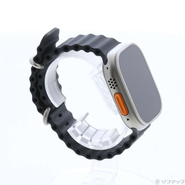 (中古)Apple Apple Watch Ultra GPS + Cellular 49mm チタニウムケース ミッドナイトオーシャンバンド(377-ud)_3