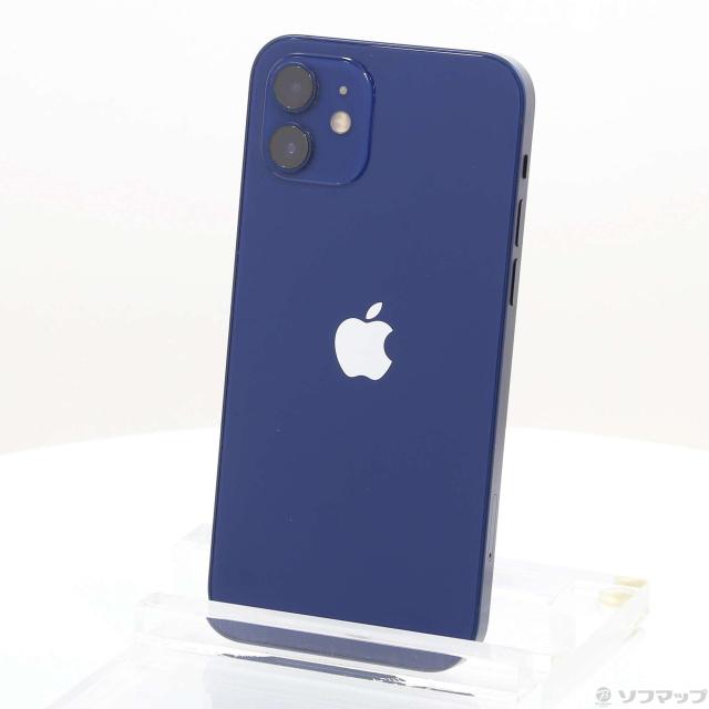(中古)Apple iPhone12 64GB ブルー MGHR3J/A SIMフリー(269-ud)