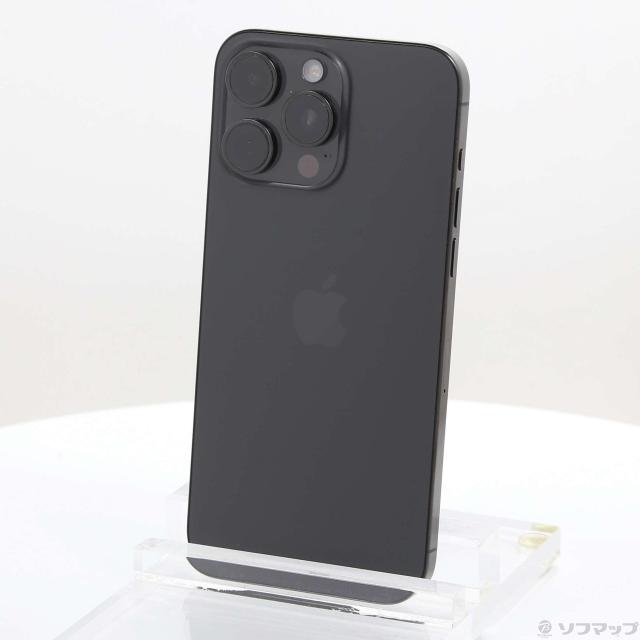 (中古)Apple iPhone15 Pro Max 256GB ブラックチタニウム MU6P3J/A SIMフリー(269-ud)