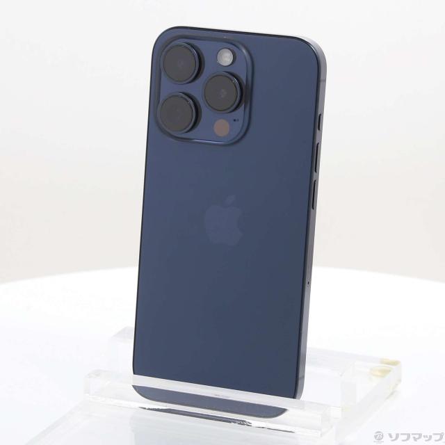 ネコさん専用iPhone 15 pro 128GB(MTUA3J/A)本体ブルー iPhone 15 Pro 128GB - ブルーチタニウム（SIMフリー）[整備済製品