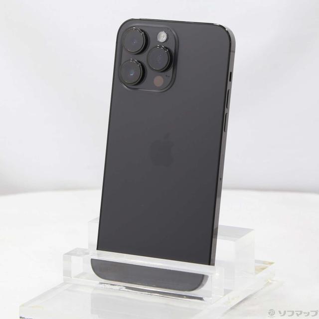 (中古)Apple iPhone14 Pro Max 256GB スペースブラック MQ9A3J/A SIMフリー(258-ud)