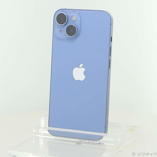 (中古)Apple iPhone14 256GB ブルー MPWN3J/A SIMフリー(348-ud)