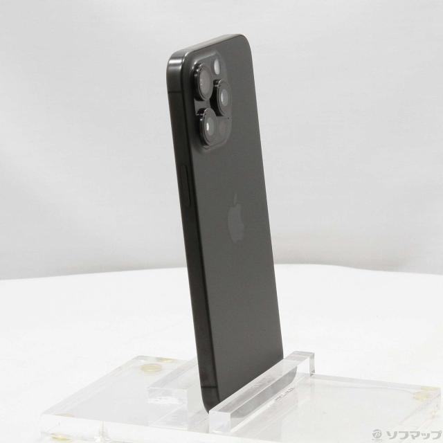 (中古)Apple iPhone15 Pro Max 256GB ブラックチタニウム MU6P3J/A SIMフリー(348-ud)
