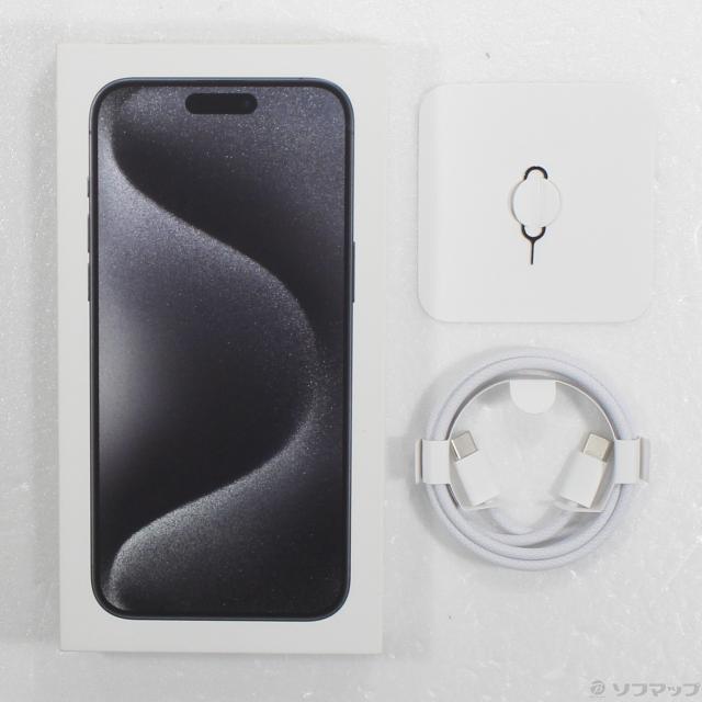 (中古)Apple iPhone15 Pro Max 256GB ブラックチタニウム MU6P3J/A SIMフリー(348-ud)