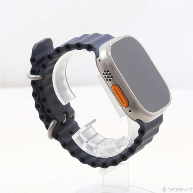 (中古)Apple Apple Watch Ultra GPS + Cellular 49mm チタニウムケース ミッドナイトオーシャンバンド(251-ud)_3