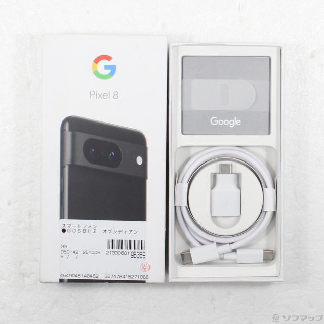 中古)GOOGLE Google Pixel 8 128GB オブシディアン GZPF0 Y!mobile SIM