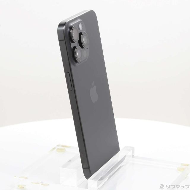 (中古)Apple iPhone15 Pro Max 256GB ブラックチタニウム MU6P3J/A SIMフリー(297-ud)
