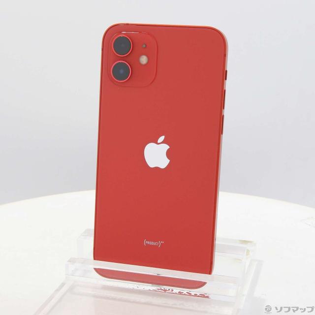 (中古)Apple iPhone12 128GB プロダクトレッド MGHW3J/A SIMフリー(295-ud)