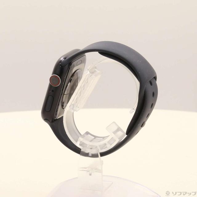 (中古)Apple Apple Watch Series 8 GPS + Cellular 45mm ミッドナイトアルミニウムケース ミッドナイトスポーツバンド(377-ud)_1