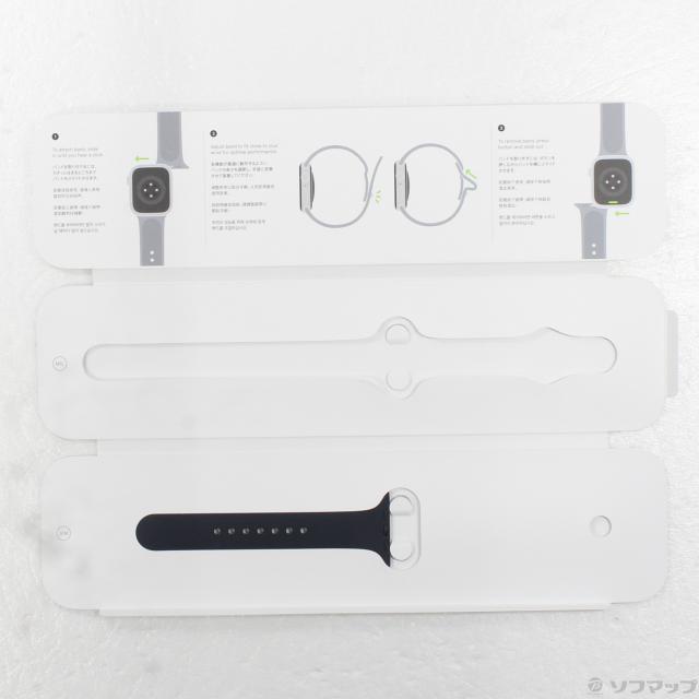 (中古)Apple Apple Watch Series 8 GPS + Cellular 45mm ミッドナイトアルミニウムケース ミッドナイトスポーツバンド(377-ud)_4