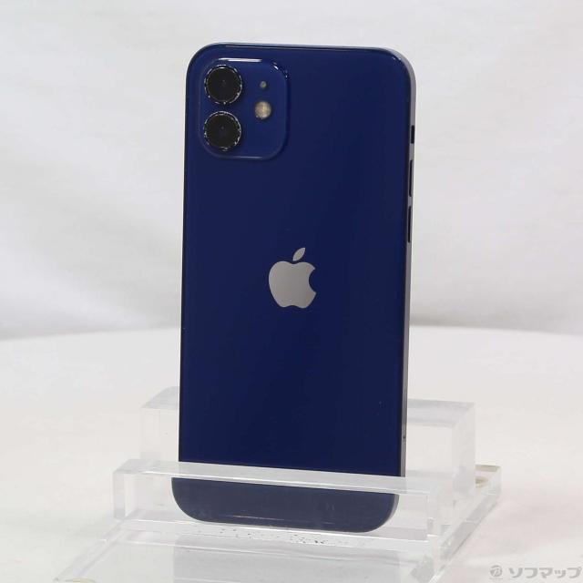 (中古)Apple iPhone12 64GB ブルー MGHR3J/A SIMフリー(368-ud)