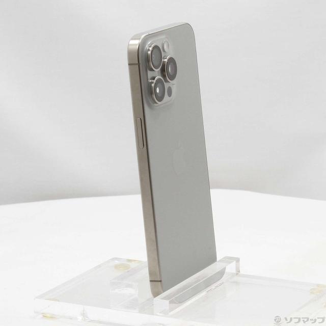 (中古)Apple iPhone15 Pro Max 256GB ナチュラルチタニウム MU6R3J/A SIMフリー(276-ud)