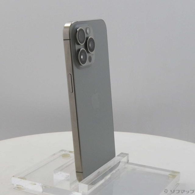 (中古)Apple iPhone15 Pro Max 256GB ナチュラルチタニウム MU6R3J/A SIMフリー(348-ud)