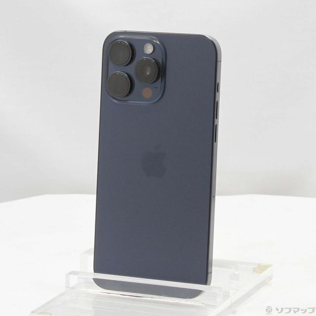 (中古)Apple iPhone15 Pro Max 256GB ブルーチタニウム MU6T3J/A SIMフリー(196-ud)