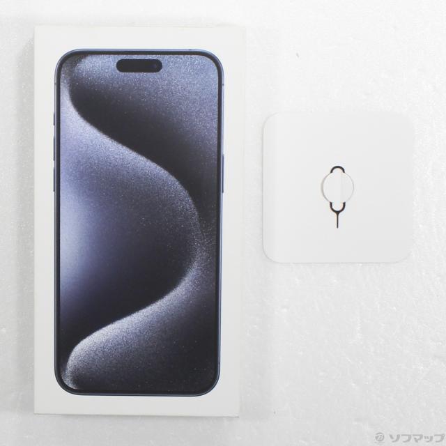 (中古)Apple iPhone15 Pro Max 256GB ブルーチタニウム MU6T3J/A SIMフリー(196-ud)