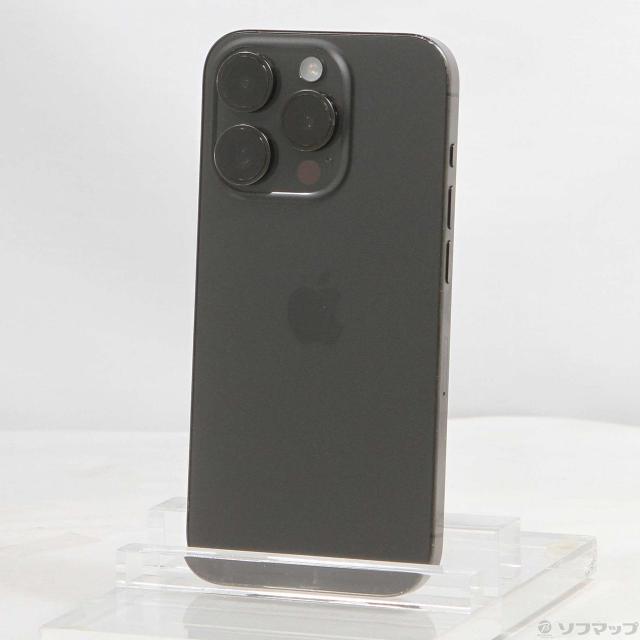 (中古)Apple iPhone15 Pro 256GB ブラックチタニウム MTUC3J/A SIMフリー(305-ud)