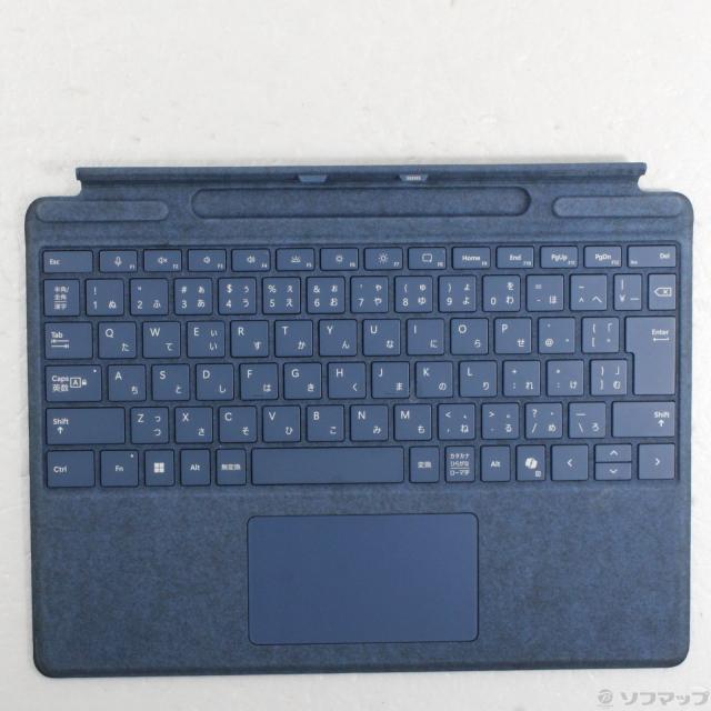 (中古)Microsoft Surface Pro 13インチ キーボード (ペン収納付き/スリムペン付き) サファイア 8X6-00209(269-ud)