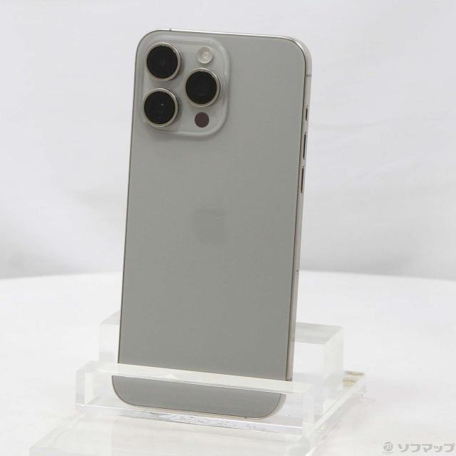 (中古)Apple iPhone15 Pro Max 256GB ナチュラルチタニウム MU6R3J/A SIMフリー(251-ud)