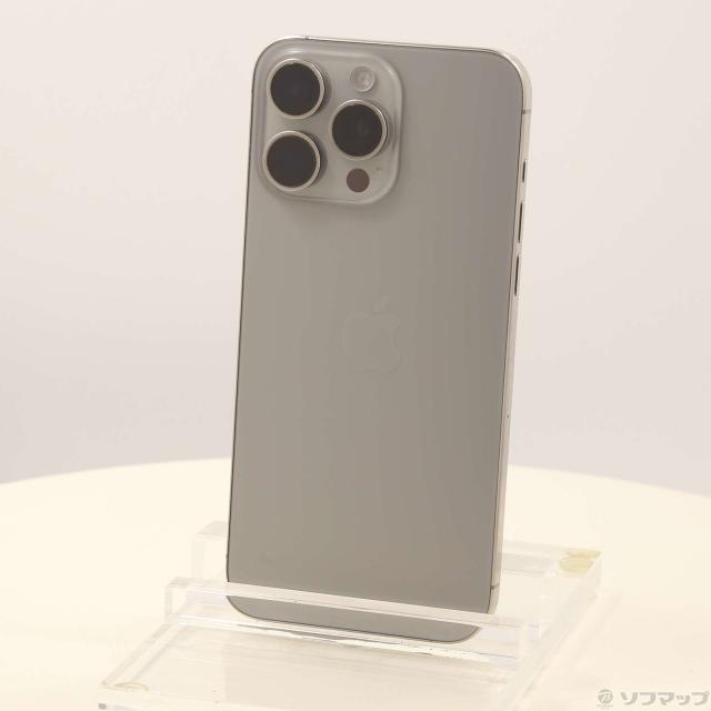 (中古)Apple iPhone15 Pro Max 256GB ナチュラルチタニウム MU6R3J/A SIMフリー(377-ud)