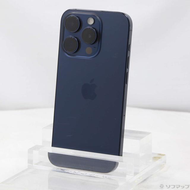 (中古)Apple iPhone15 Pro 256GB ブルーチタニウム MTUG3J/A SIMフリー(305-ud)
