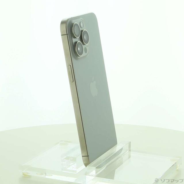 (中古)Apple iPhone15 Pro Max 256GB ナチュラルチタニウム MU6R3J/A SIMフリー(377-ud)