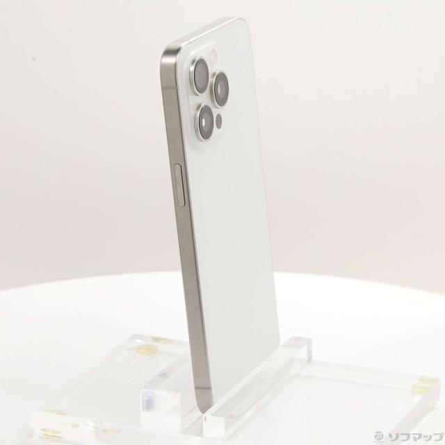 (中古)Apple iPhone15 Pro Max 256GB ホワイトチタニウム MU6Q3J/A SIMフリー(368-ud)