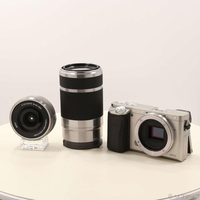 中古)SONY α6000 ダブルズームレンズキット シルバー ILCE-6000Y 中古)SONY α6000 ダブルズームレンズキット シルバー ILCE-6000Y