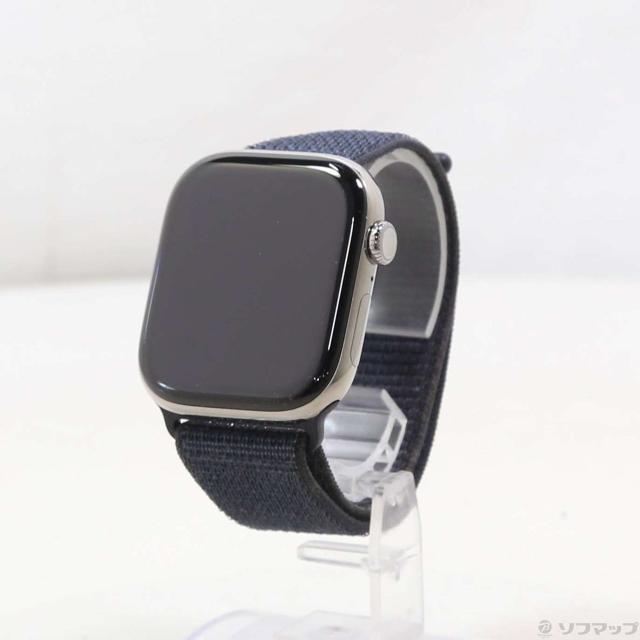 (中古)Apple Apple Watch Series 10 GPS + Cellular 46mm チタニウムケース インクスポーツループ(305-ud)