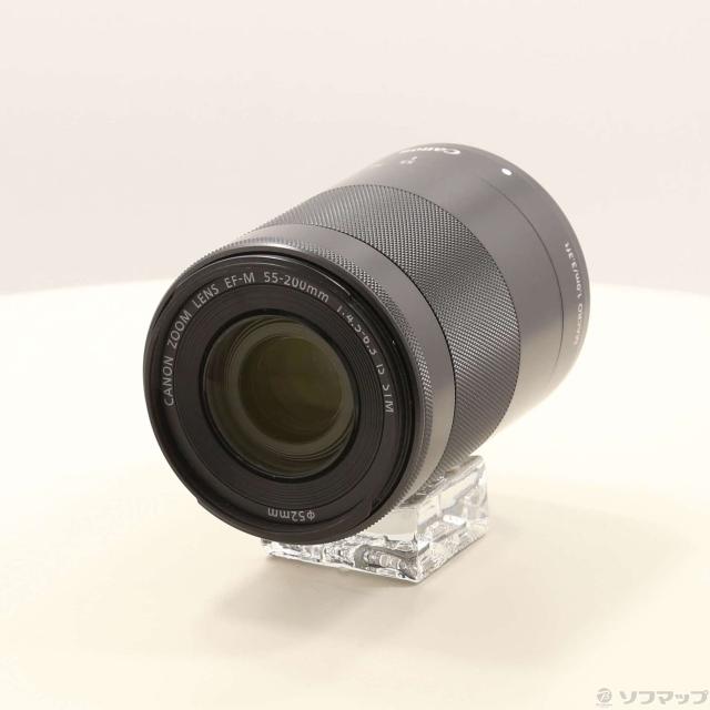 【新品】キヤノン EF-M 55-200mm 1:4.5-6.3 IS STM 1円】 キヤノン Canon EF-M 55-200mm F4.5-6.3 IS STM ブラック 一眼