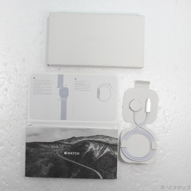 (中古)Apple Apple Watch Ultra GPS + Cellular 49mm チタニウムケース ブルー/グレイトレイルループ(368-ud)_4