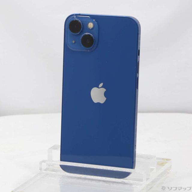 (中古)Apple iPhone13 128GB ブルー MLNG3J/A SIMフリー(305-ud)