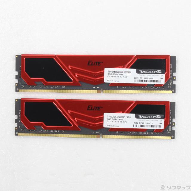 (中古)288P PC4-21300 DDR4-2666 16GB 8GB×2枚組(377-ud)