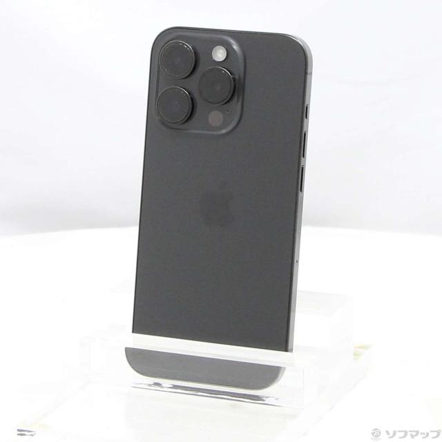 (中古)Apple iPhone15 Pro 256GB ブラックチタニウム MTUC3J/A SIMフリー(198-ud)