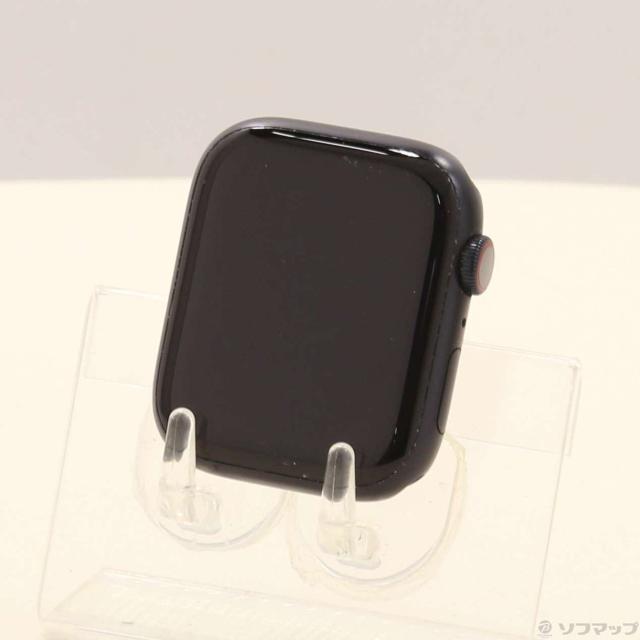 (中古)Apple Apple Watch Series 9 GPS + Cellular 45mm ミッドナイトアルミニウムケース バンド無し(377-ud)