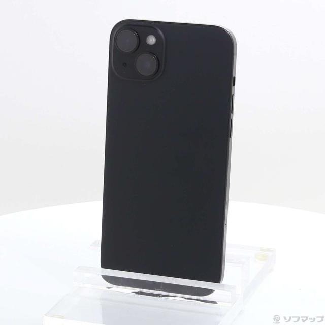 (中古)Apple iPhone15 Plus 256GB ブラック MU0F3J/A SIMフリー(305-ud)